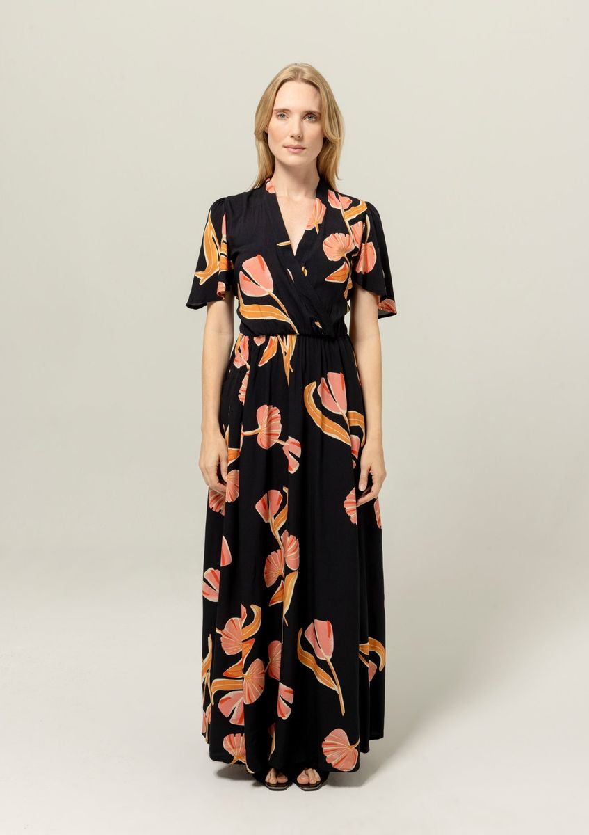 Bel Kazan La Vie en Rose Dress in Prints