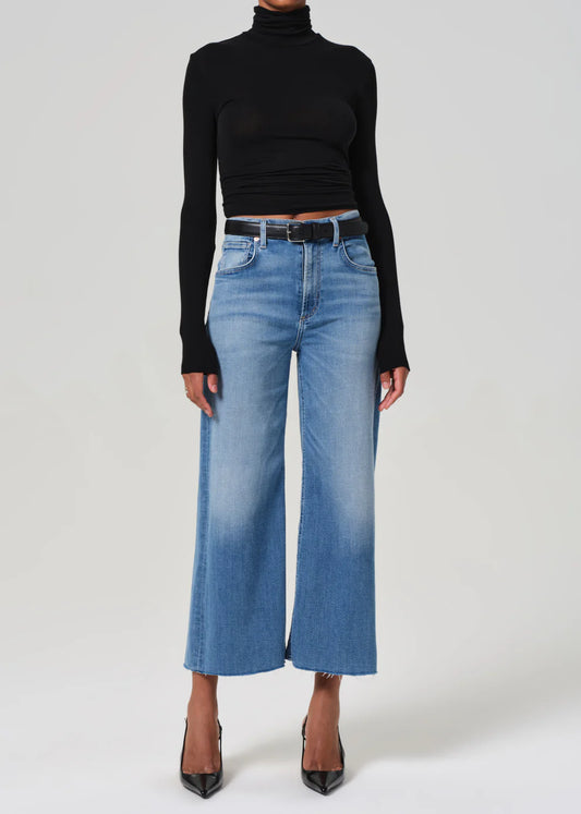 Citizens of Humanity Lyra Wide Leg Crop in 2 washes