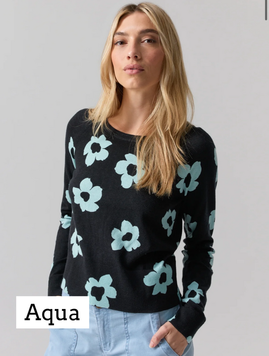 Sanctuary Floral Pullover Sweater in 2 Colors
