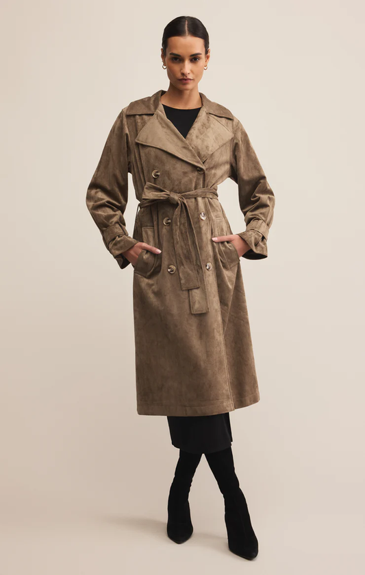 ZSupply Must Have Faux Suede Trench