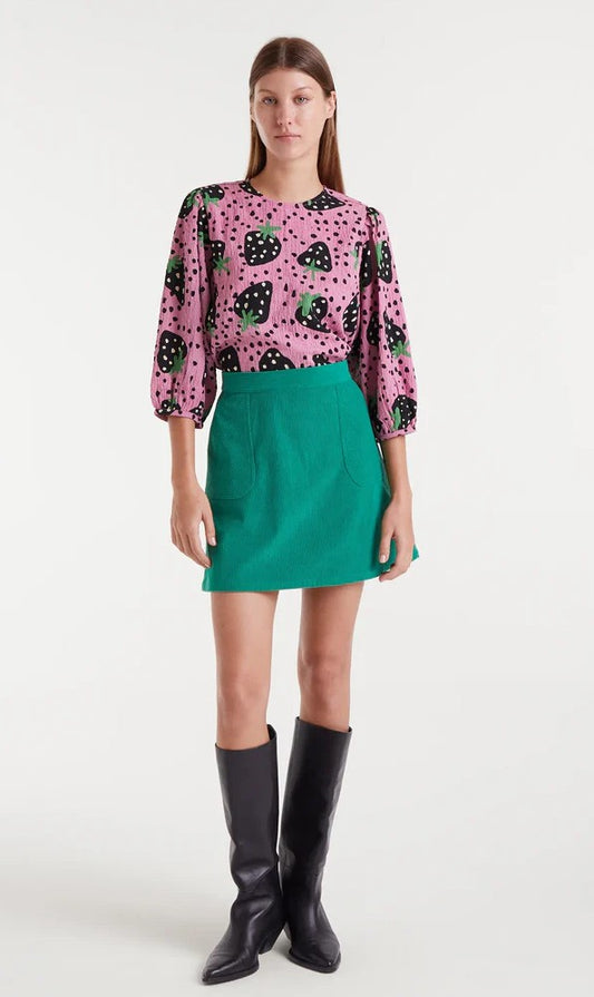 Compania Fantastica Strawberry Print Blouse