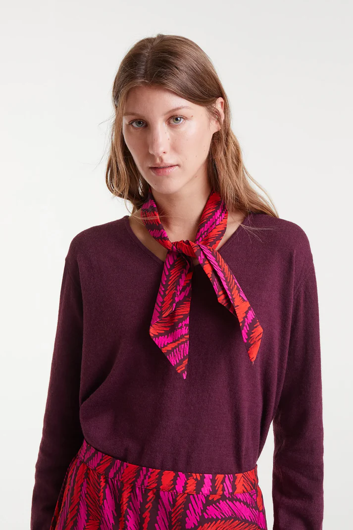 Compania Fantastica Crepe Linear Scarf