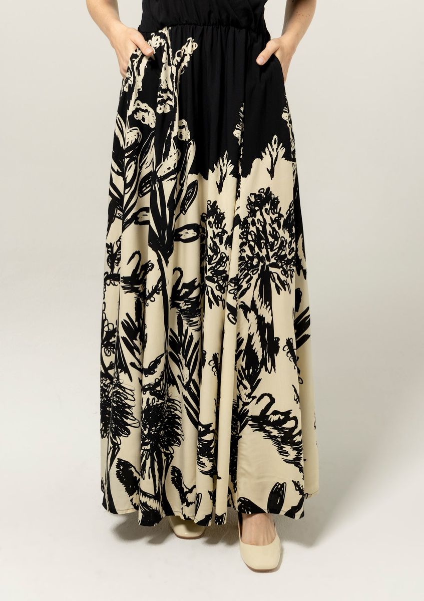 Bel Kazan La Vie en Rose Dress in Prints