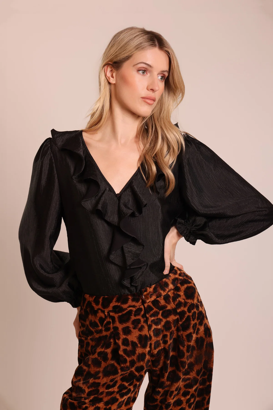 Traffic People Romantics Blouse in Black