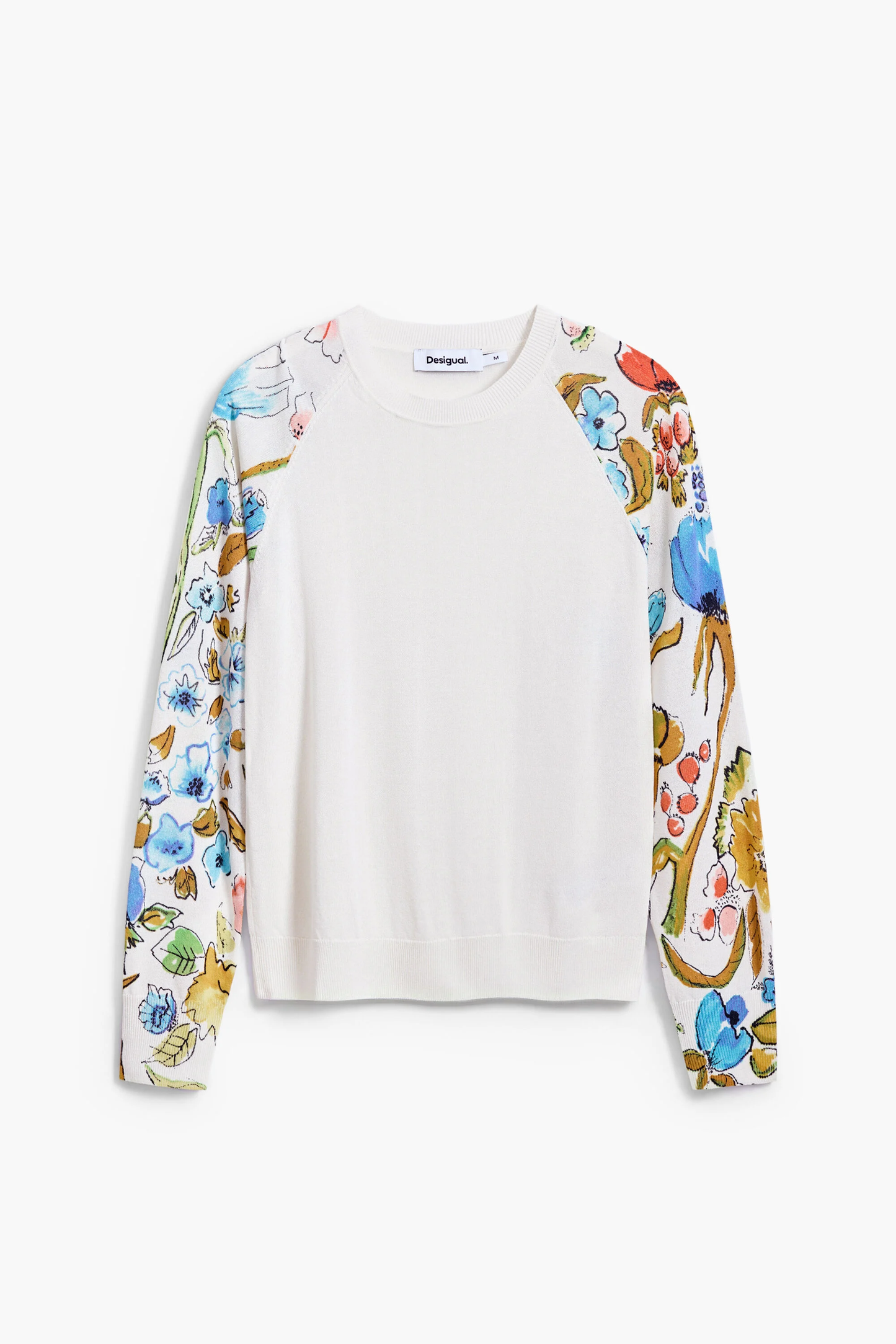 Desigual Print Sleeve Sweater