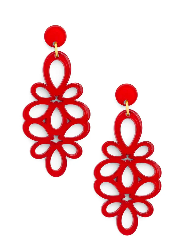 Resin Scroll Earrings