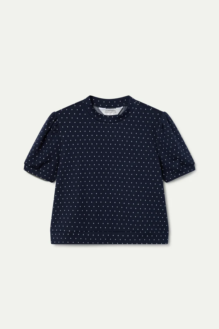 Compania Fantastica Mini Dot Knit Top