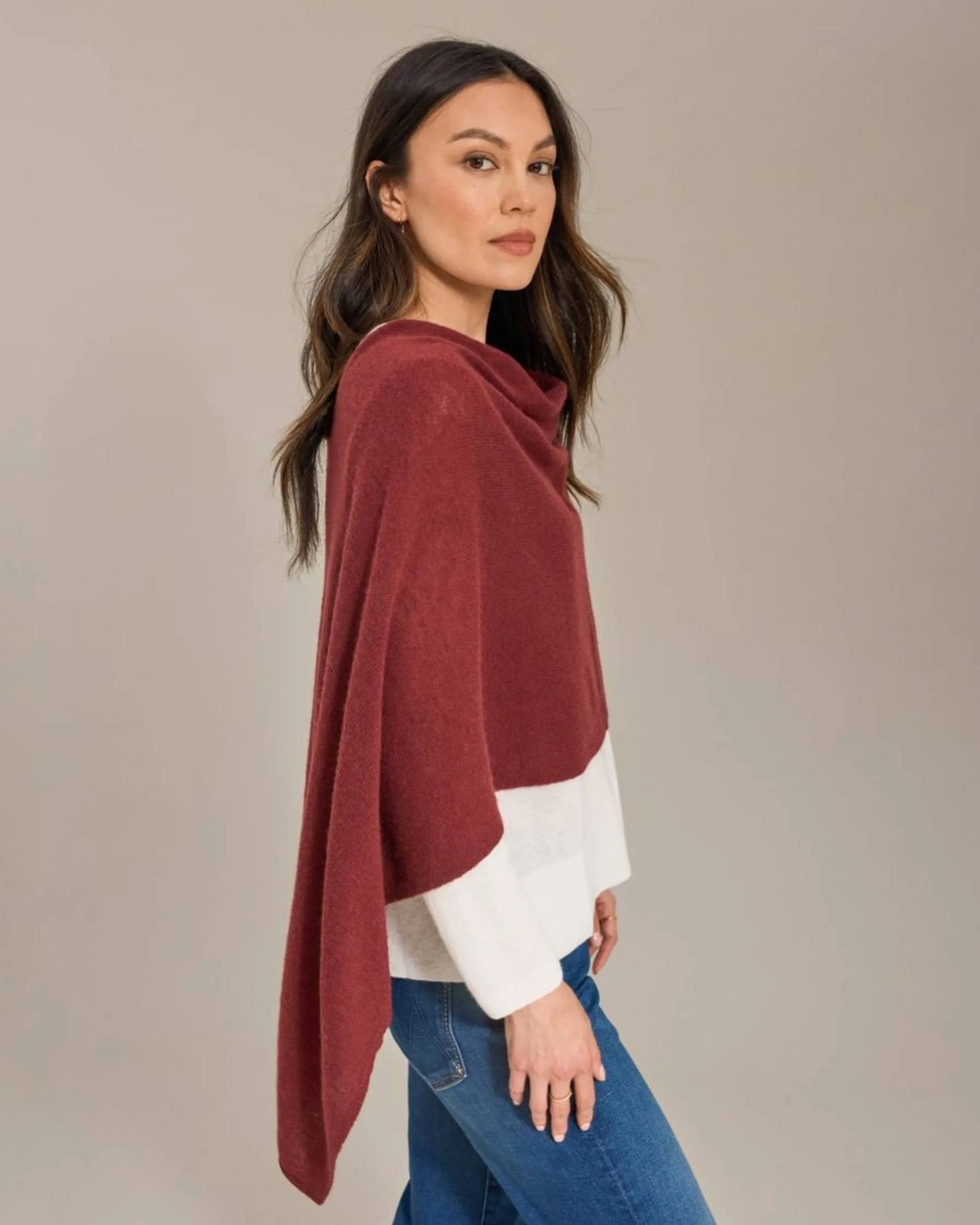 Cashmere Topper Scarf/ Poncho