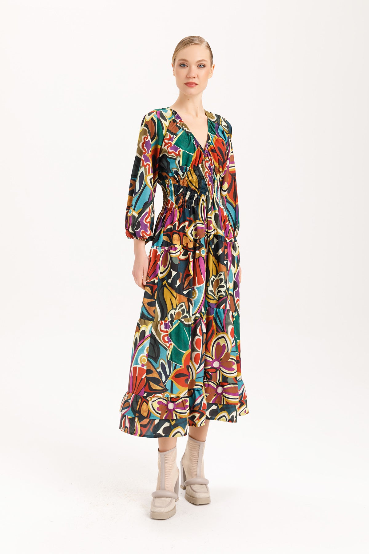 Isle Julia Dress in Majorca Prnt