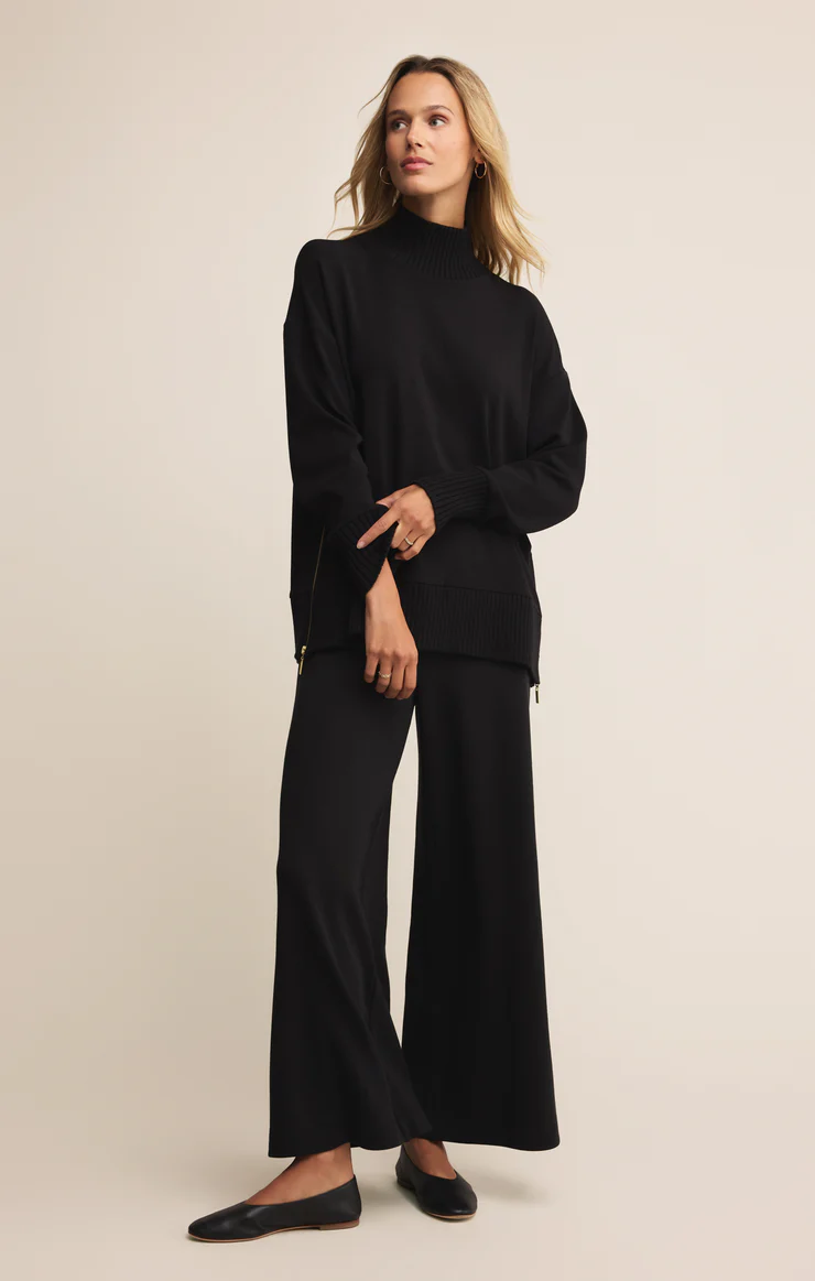 ZSupply Sable Knit Mockneck Sweatshirt