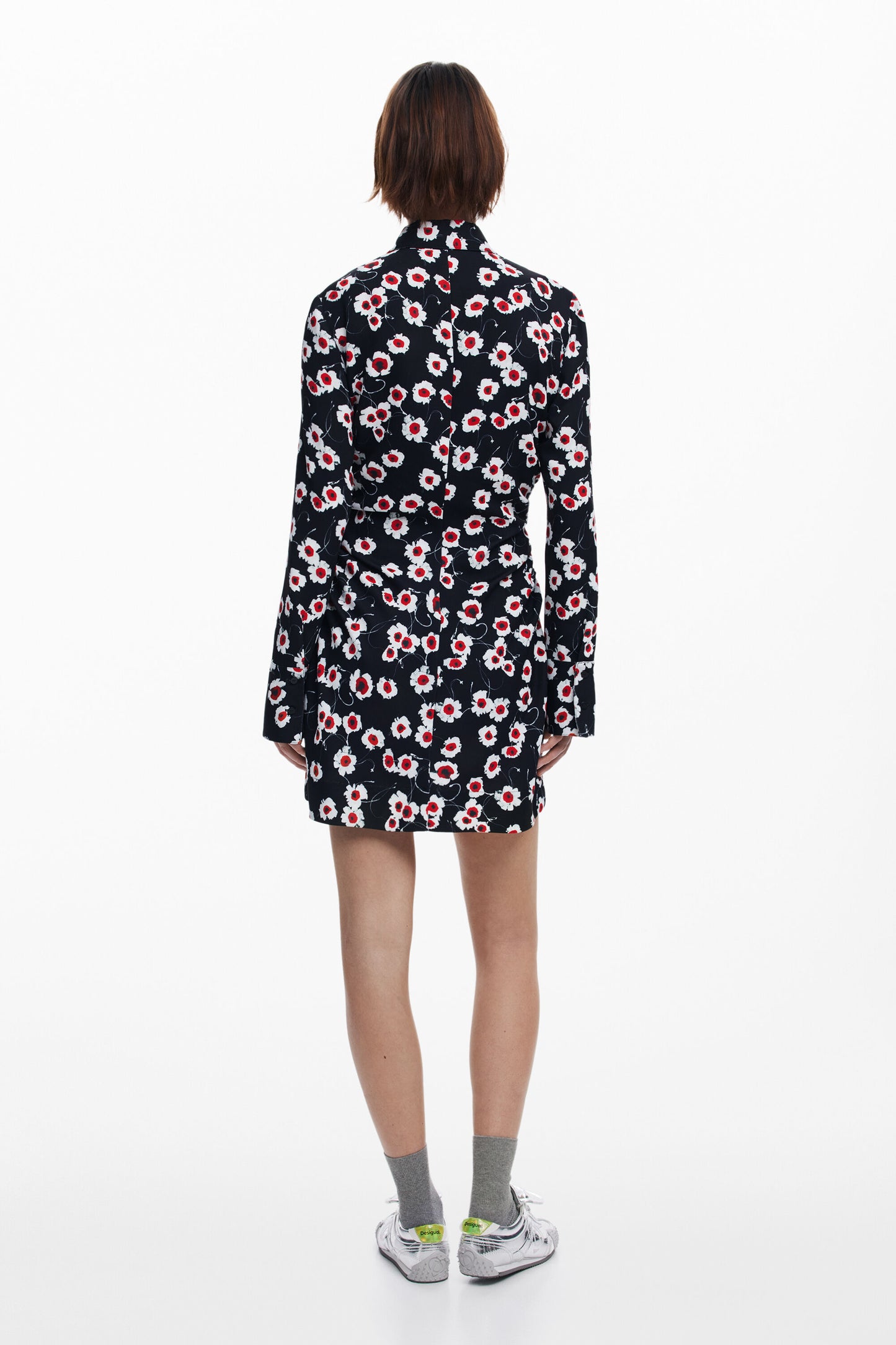 Desigual Shirt Dress in Black Floral