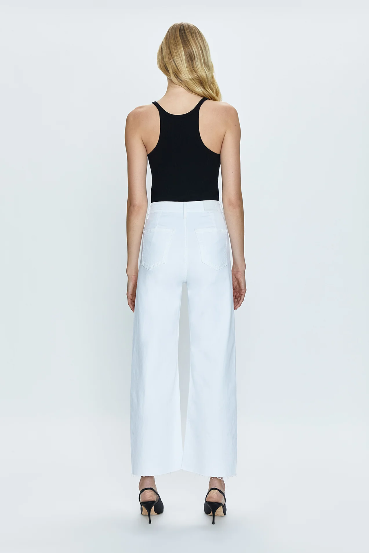 Pistola Penny Wide Leg Crop in Blizzard