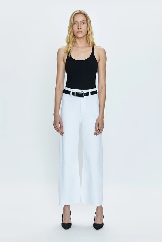 Pistola Penny Wide Leg Crop in Blizzard