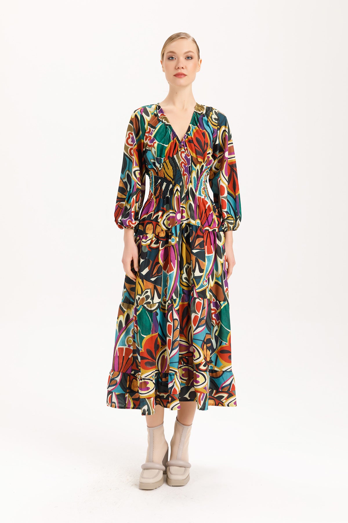Isle Julia Dress in Majorca Prnt
