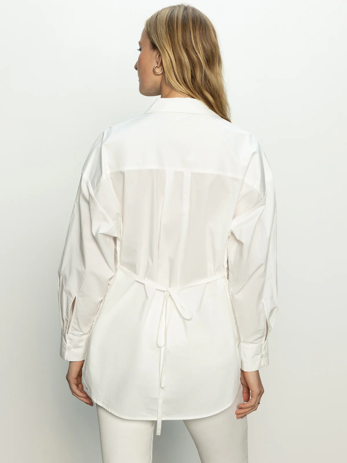 Sanctuary Lace Boyfriend Shirt with Tie-Back
