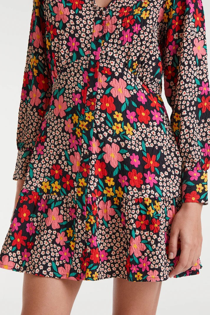 Compania Fantastica Bold Bouquet Mini Dress
