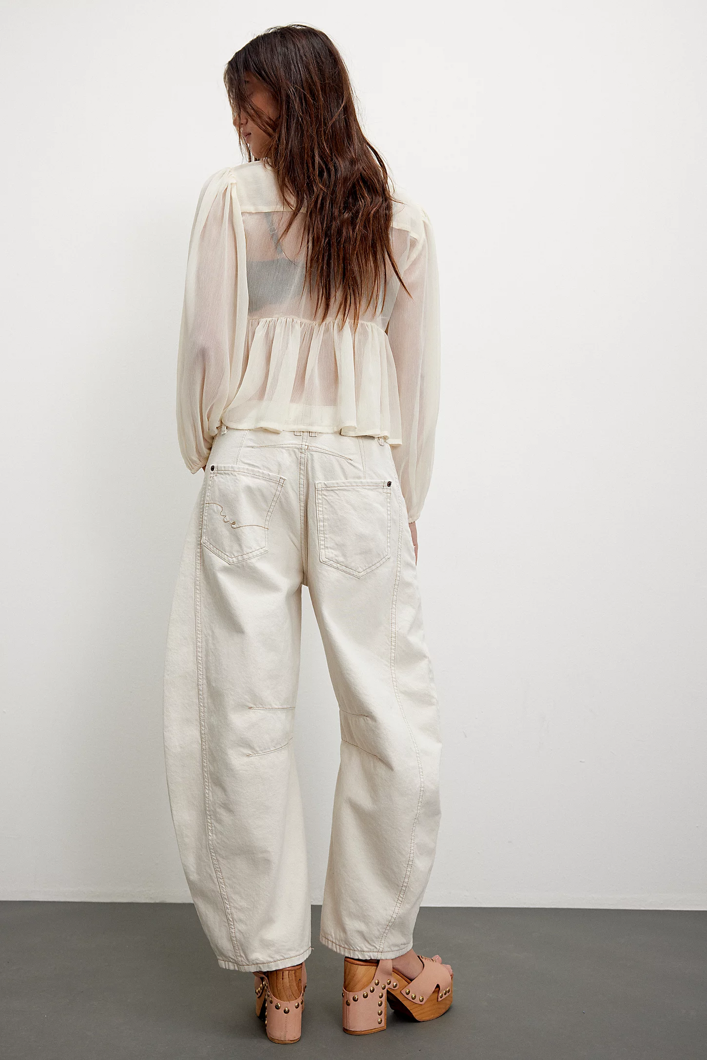 Free People Good Luck Barrel Jean