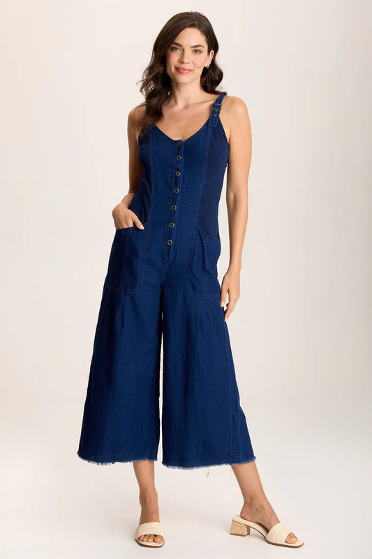 XCVI Jallila Jumpsuit in Dark Wash
