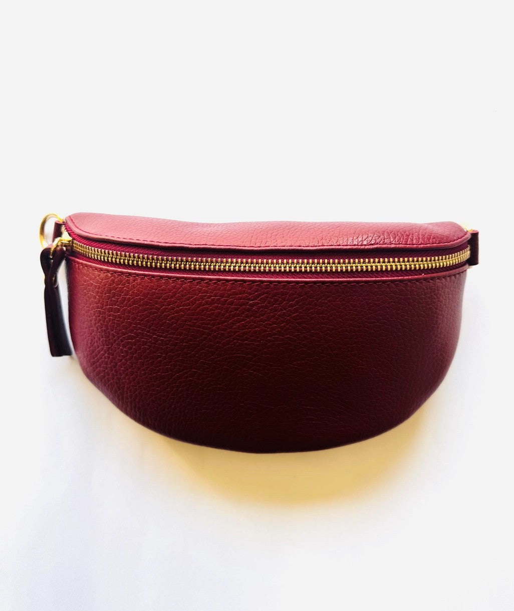 Italian Leather Fanny Pack/ Crossbody in multiple colors