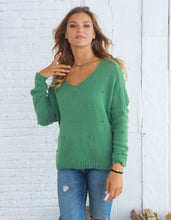 Load image into Gallery viewer, Wooden Ships Mini Popcorn Sweater in Green
