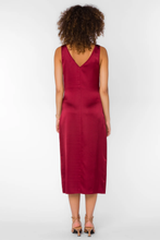 Load image into Gallery viewer, Velvet Heart Pandora Slip Dress in Crimson
