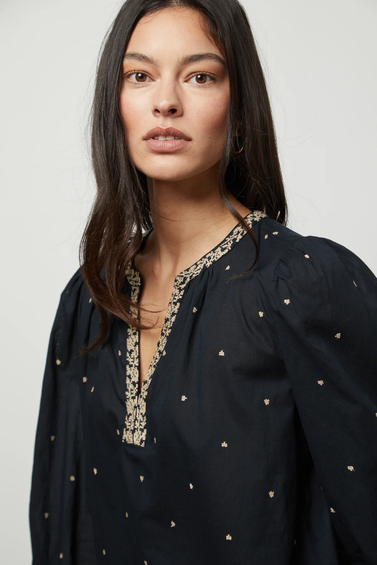 Velvet by Graham and Spencer Ania Embroidered Top