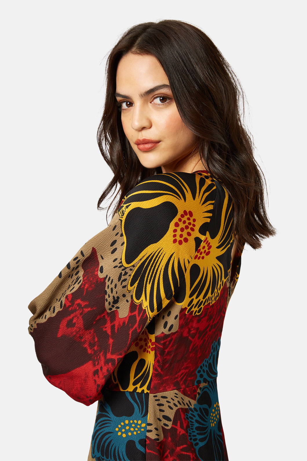 Traffic People Fun Print Dress