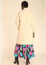 Load image into Gallery viewer, Pepa Loves Quilted Daisy Coat in Cream
