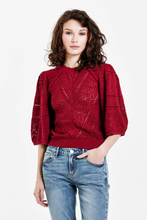 Load image into Gallery viewer, Dear John Bailey Knit Sweater in Rio Red
