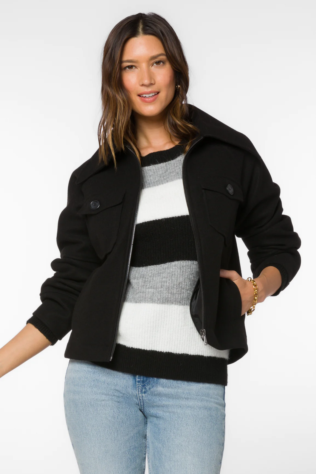 Velvet Heart Jacket in Black