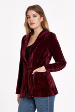 Load image into Gallery viewer, Dear John Wylie Velvet Jacket in Red
