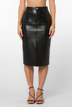 Load image into Gallery viewer, Velvet Heart High Rise Faux Leather Skirt
