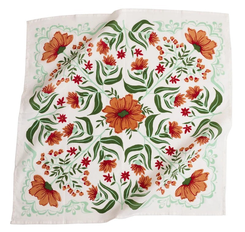 Printed Cotton Scarf/ Bandana