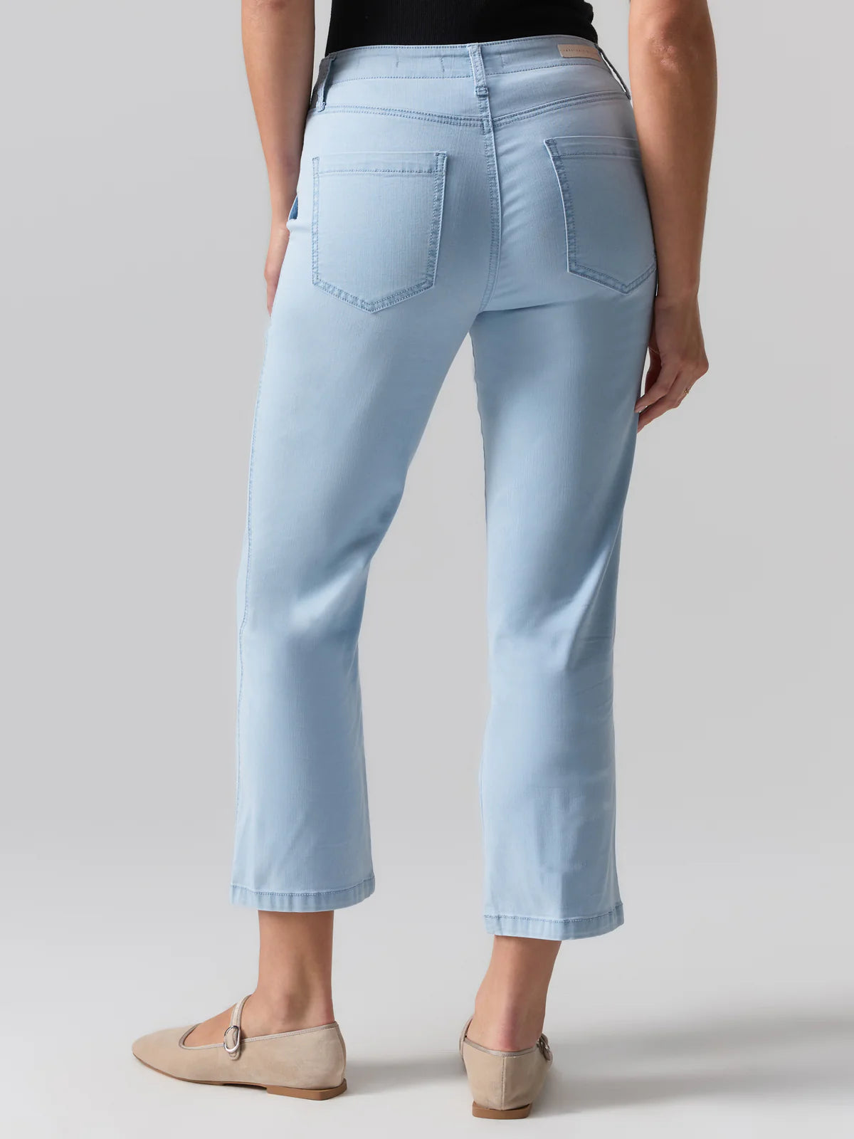 Sanctuary Vaca Crop Cargo Pant in Pale Blue