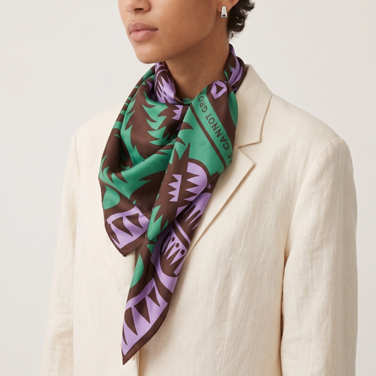 Voyager Silk Scarves in Multiple Prints