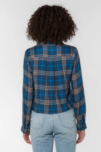 Load image into Gallery viewer, Velvet Heart Patrick Top in Navy Plaid
