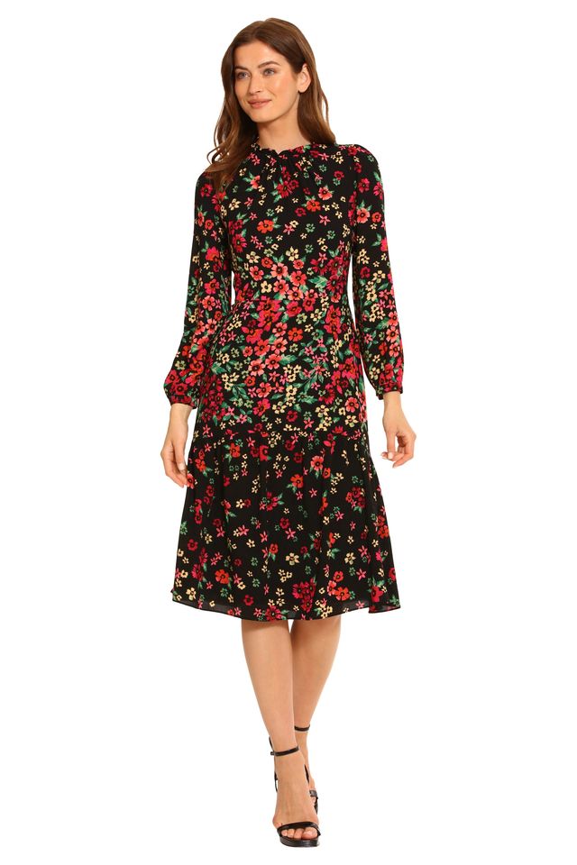 Maggy London Winter Floral Dress