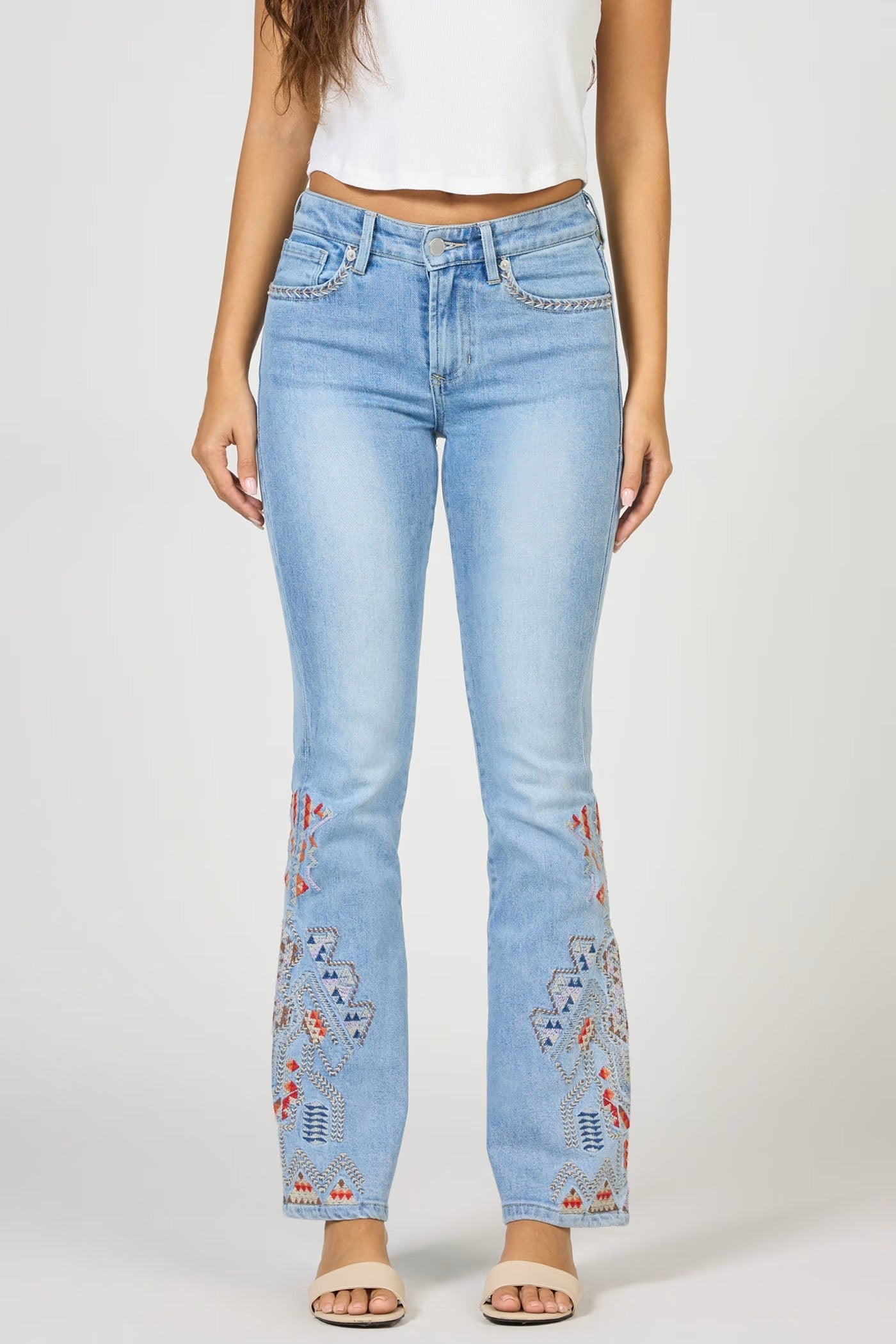 Dear John Jaxtyn Embroidered Bootcut Jean