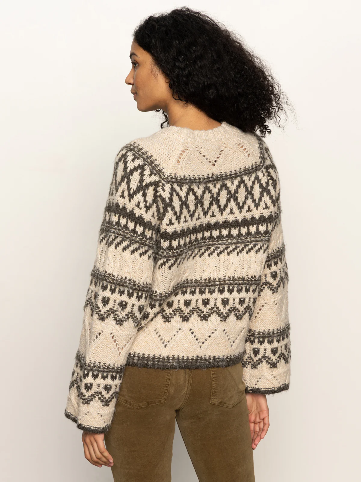 Sanctuary Fairisle Crewneck Sweater in 2 colors