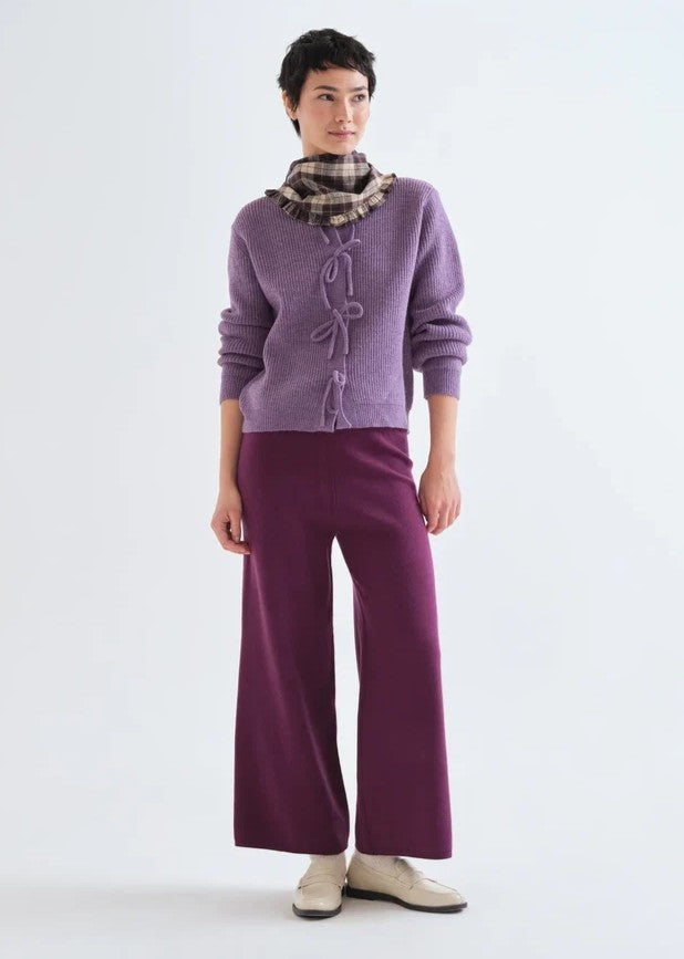 Compania Fantastica Tie Front Sweater