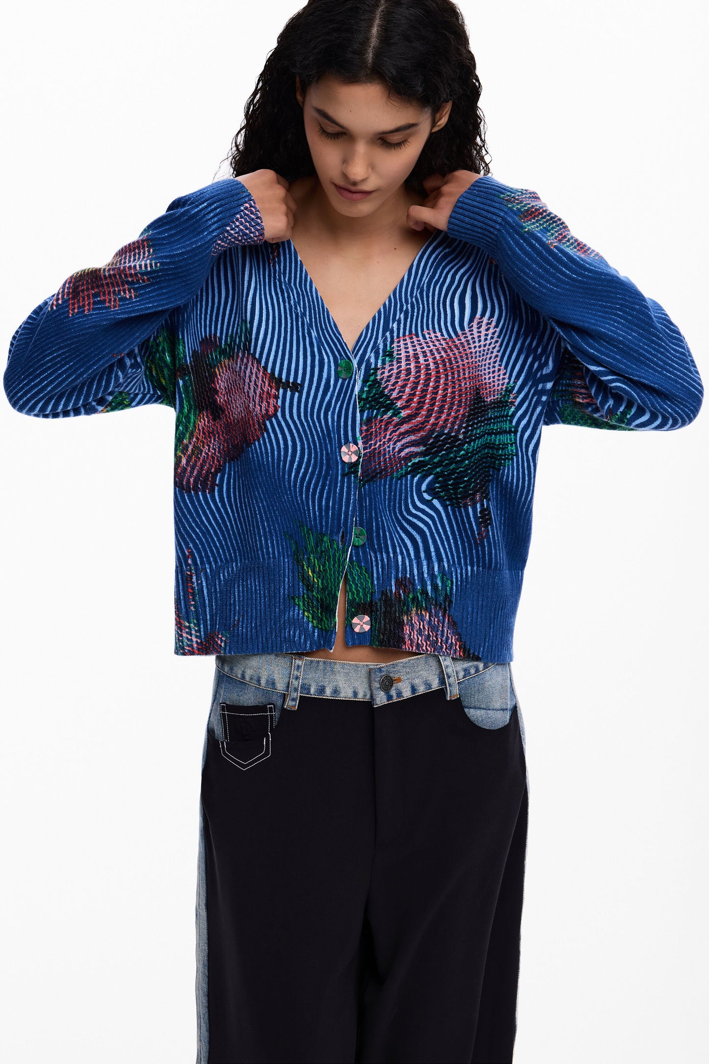 Desigual Patterned Cardigan