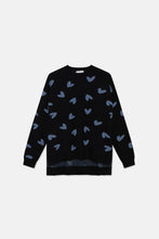 Load image into Gallery viewer, Compania Fantastica Crew Sweater in Heart Print
