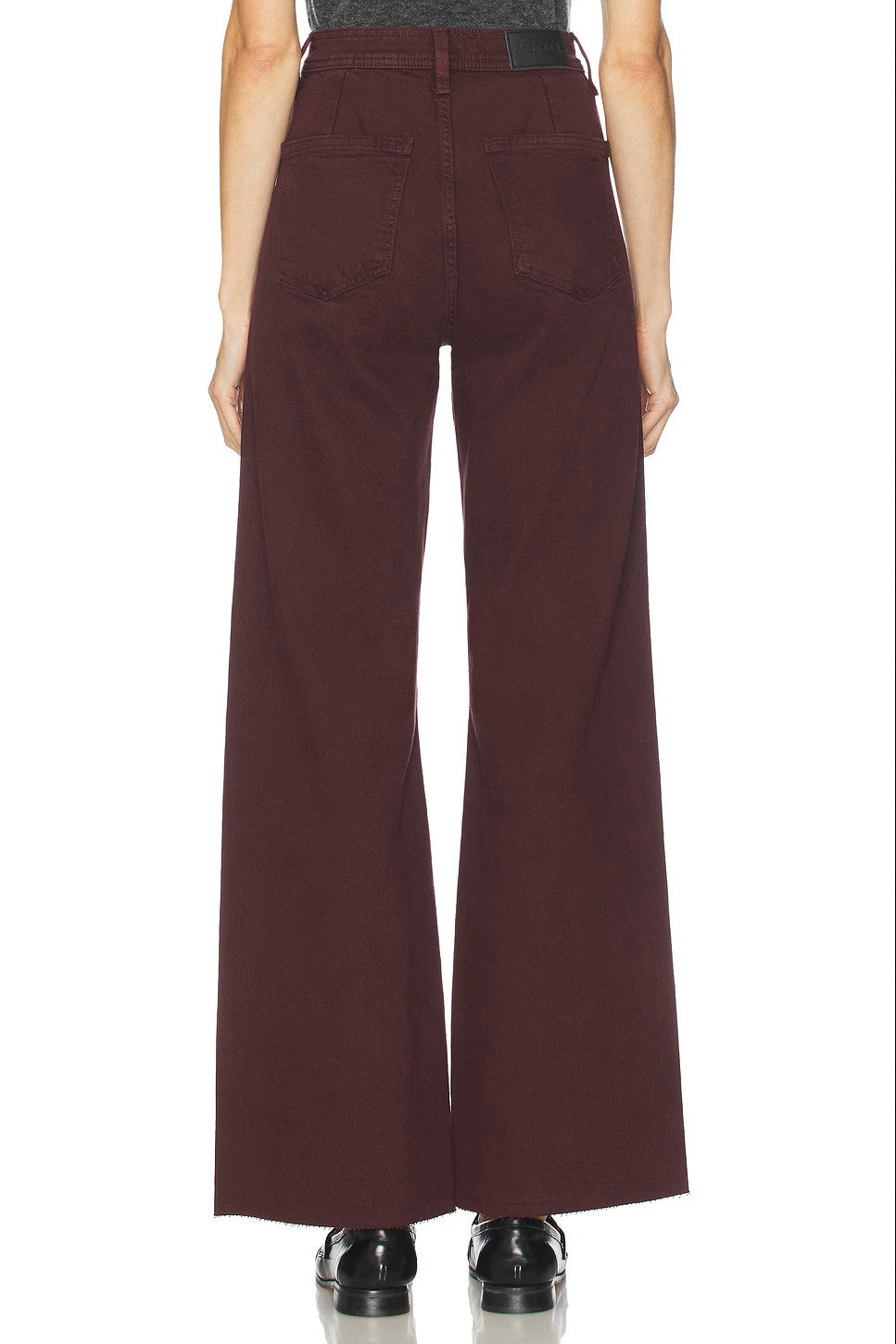 Pistola Penny Wide Leg Denim in Claret