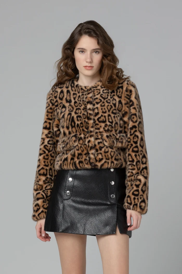 Blank NYC Animal Instinct Faux Fur Jacket