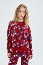 Load image into Gallery viewer, Compania Fantastica Crew Sweater in Floral Knit
