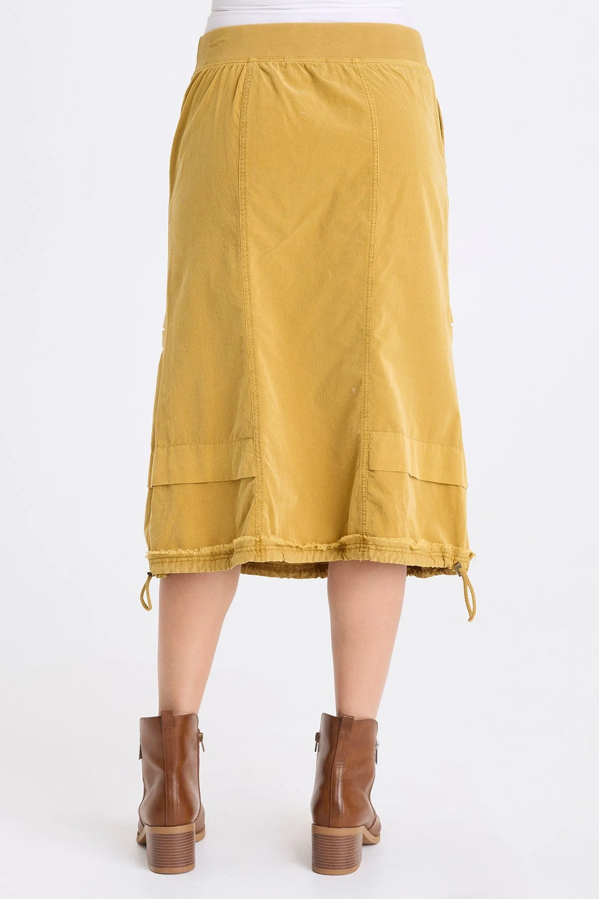 XCVI Reine Cord Midi Skirt
