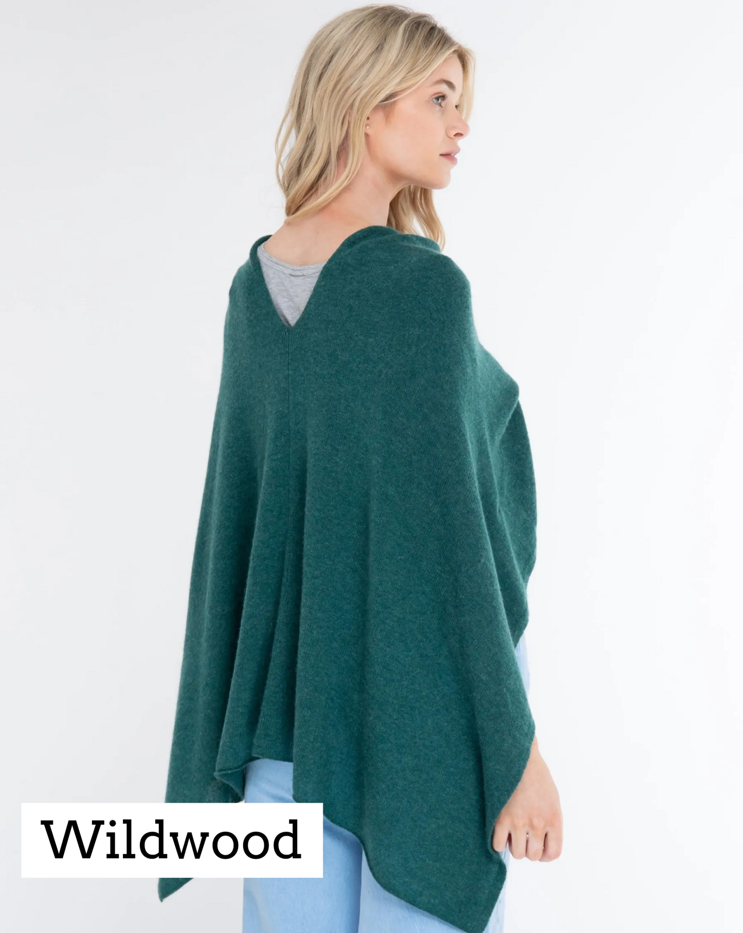 100% Cashmere Dress Topper/ Poncho in multiple colors