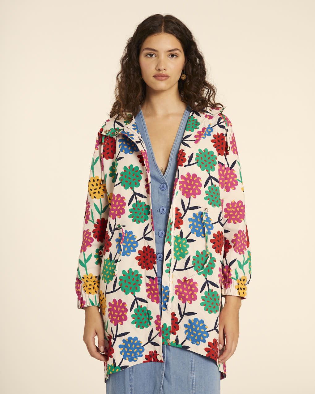 Pepa Loves Rain Parka in Floral Print
