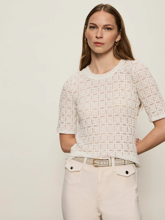 Sanctuary Pucker Elbow Sleeve Top