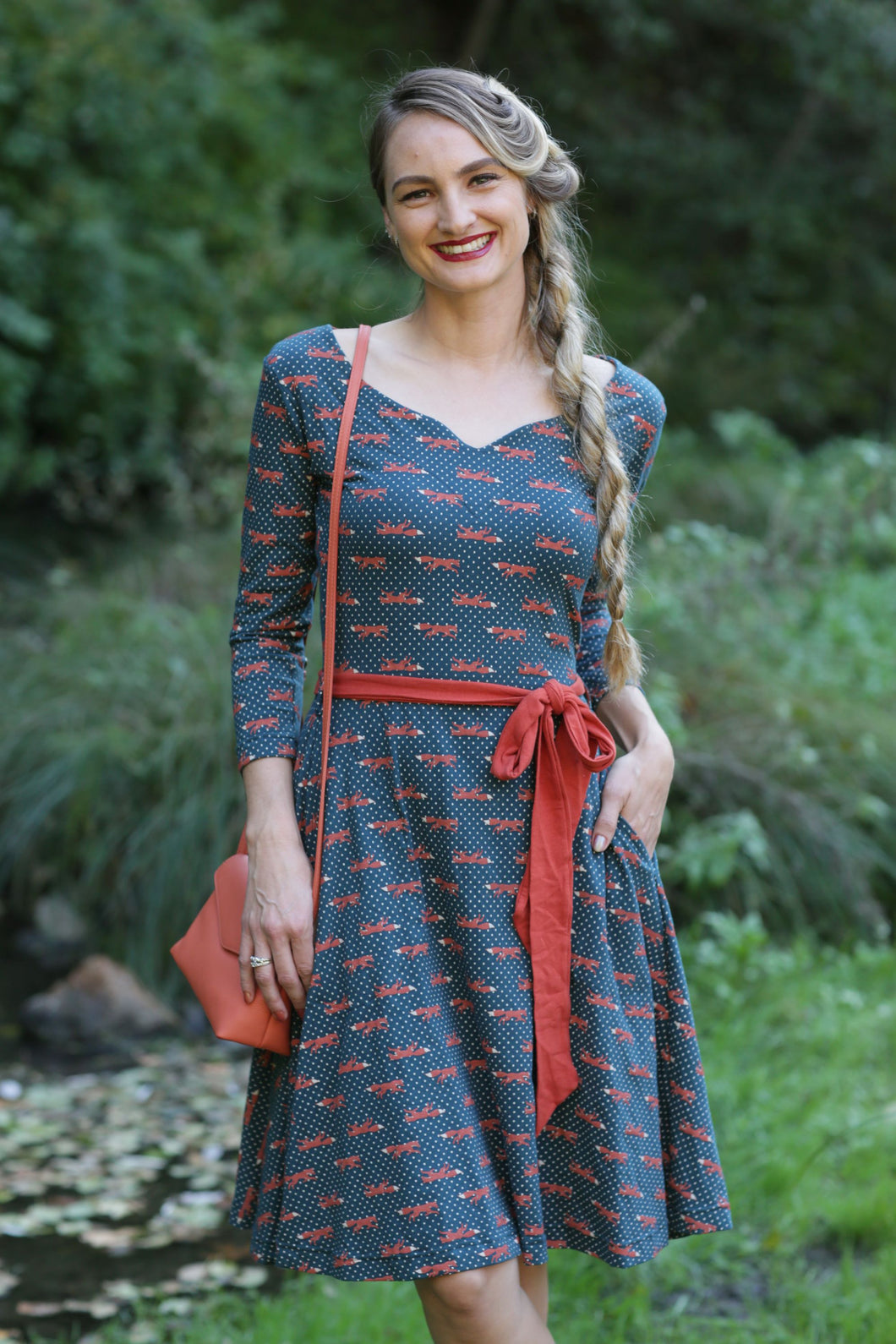 Effie's Heart Colette Dress in Fox Print